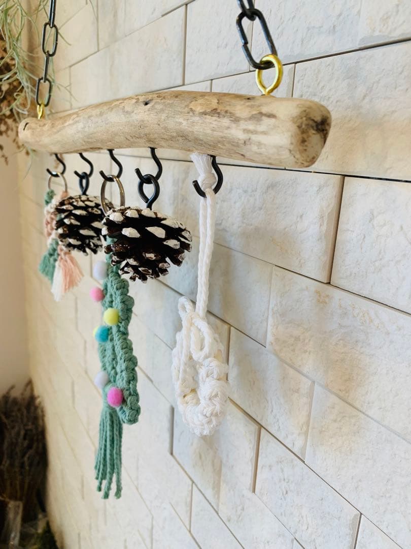 NO．416『流木ハンガー・マクラメ・Xmasガーランド』