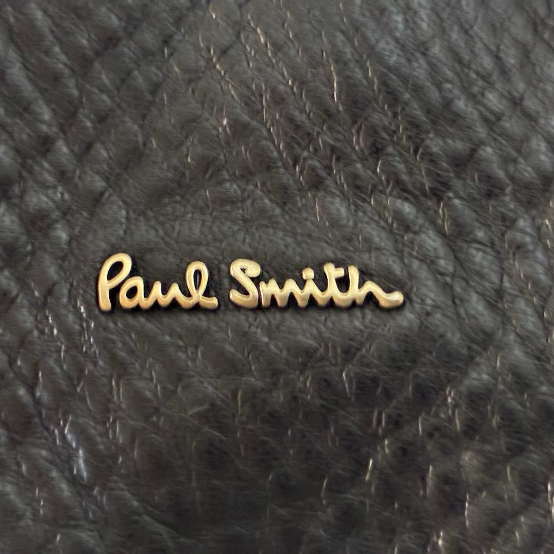 ポールスミス オールレザーミニボストン 2way ハンドバッグ ブラック