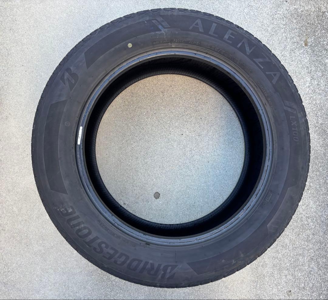 ①225/60R18 ブリヂストン　アレンザ　LX100 ４本のうち2本