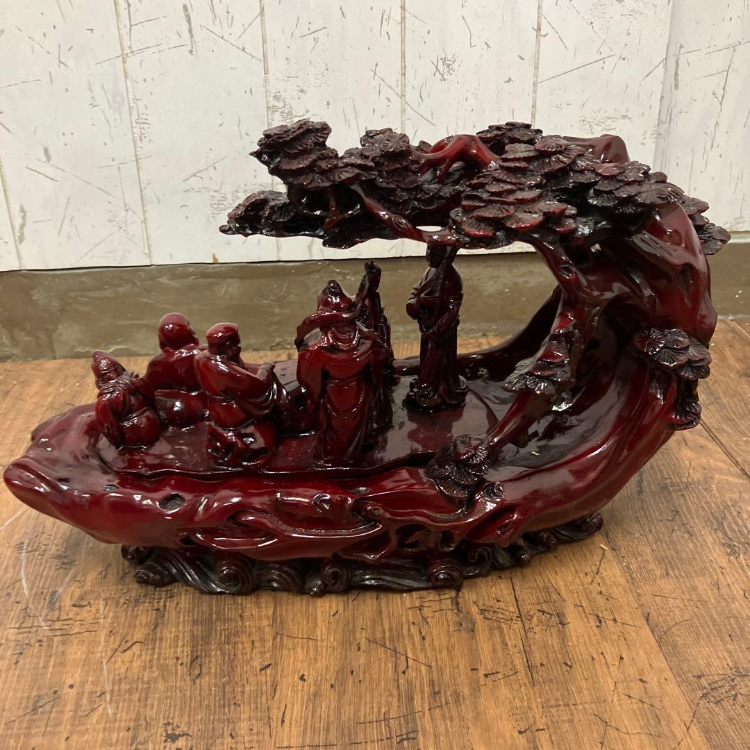 E-4 昭和レトロ 七福神 宝船 縁起物 笑門来福 招福 開運 恵比寿 大黒天