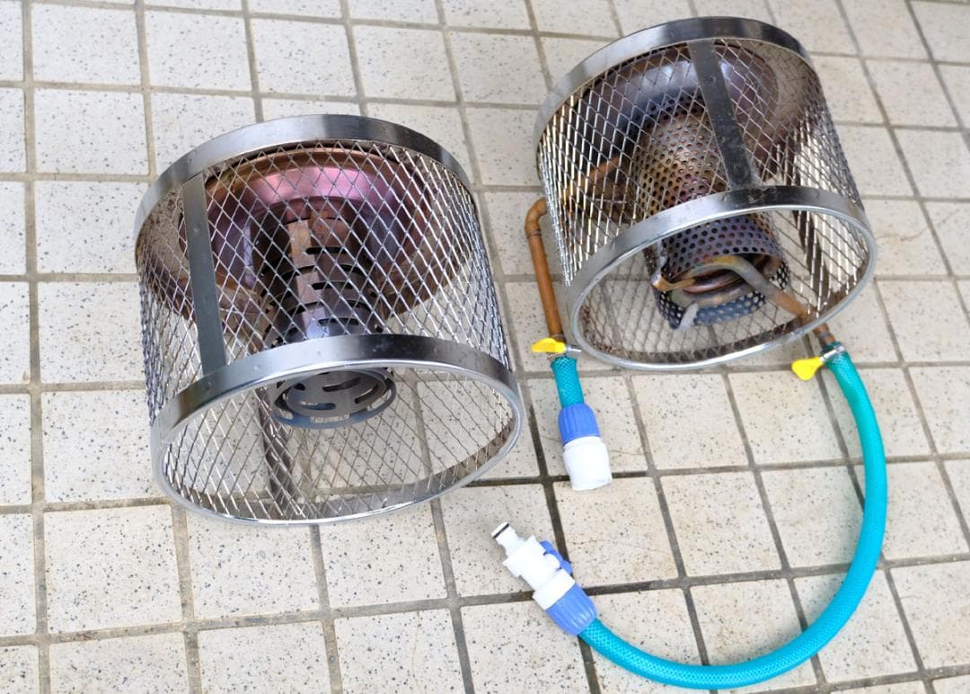 オムニ　灯油バーナー　アウトドアコンロ　ホヤ+温水器ホヤ付き