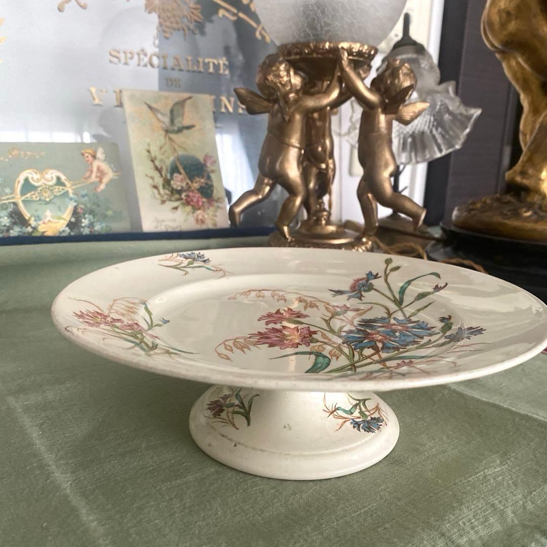 リュネヴィル　lunéville BLEUET矢車菊コンポティエ　ケーキスタンド