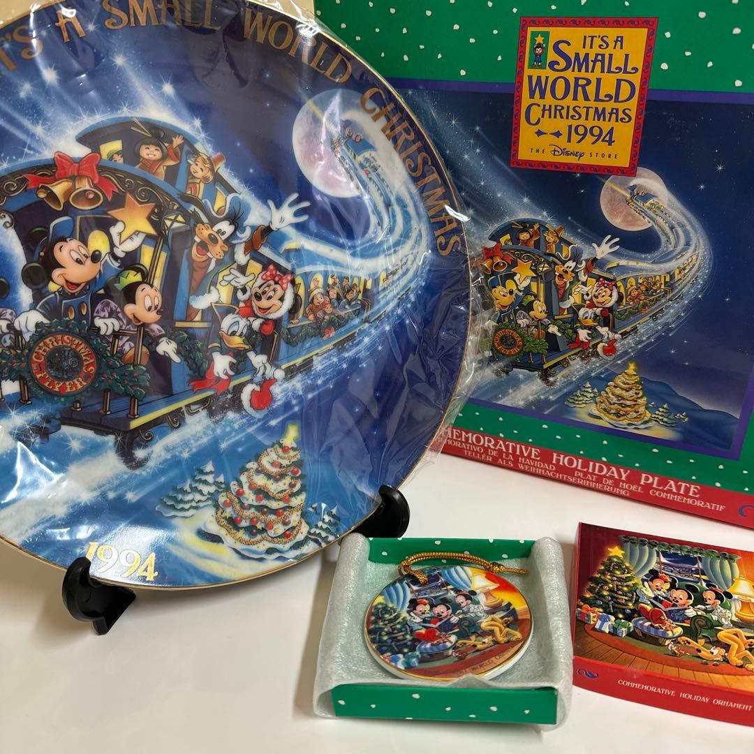 ディズニー　プレート　クリスマス　レトロ