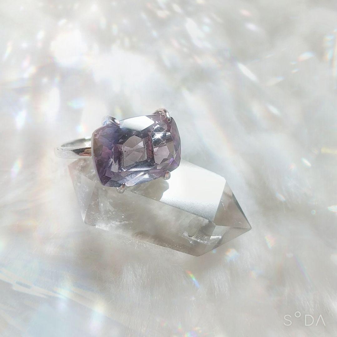 ♾✨️Reimi✨️♾/愛に出逢う石/スミレ色の宝石アメジスト/魔法の指輪