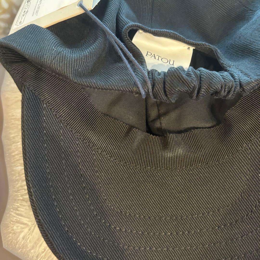 【新品大人気】PATOU ロゴ入りキャップ　S ブラック