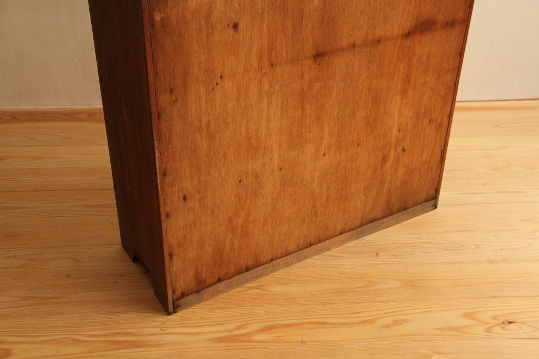 棚　キャビネット　木製　7段　高さ97.5㎝　アンティーク　古道具　古家具