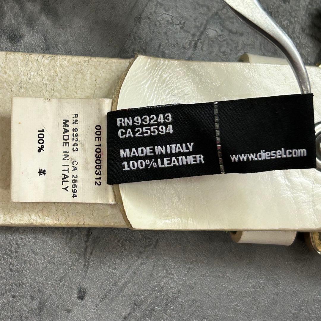 希少DISEL 本革 イタリア製 vintage GUITAR belt ベルト