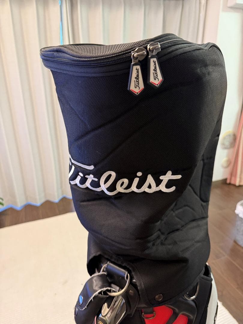 Titleist キャディバッグ 黒赤白