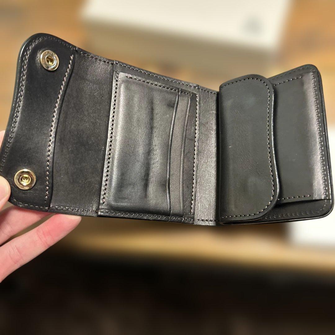 WILDSWANS 三つ折り財布 ブラック ENO/EB/BK