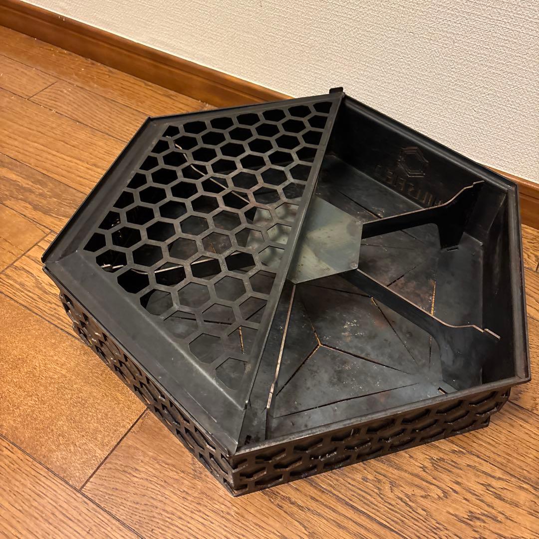 HILLS FIELD フリーザ 焚き火台 ✨ヒルズフィールド 五徳 収納袋 付