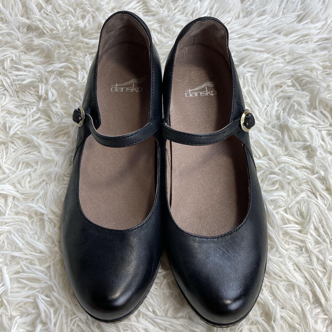 Dansko ブラック メリージェーン レザー　LORALIE ロラリー