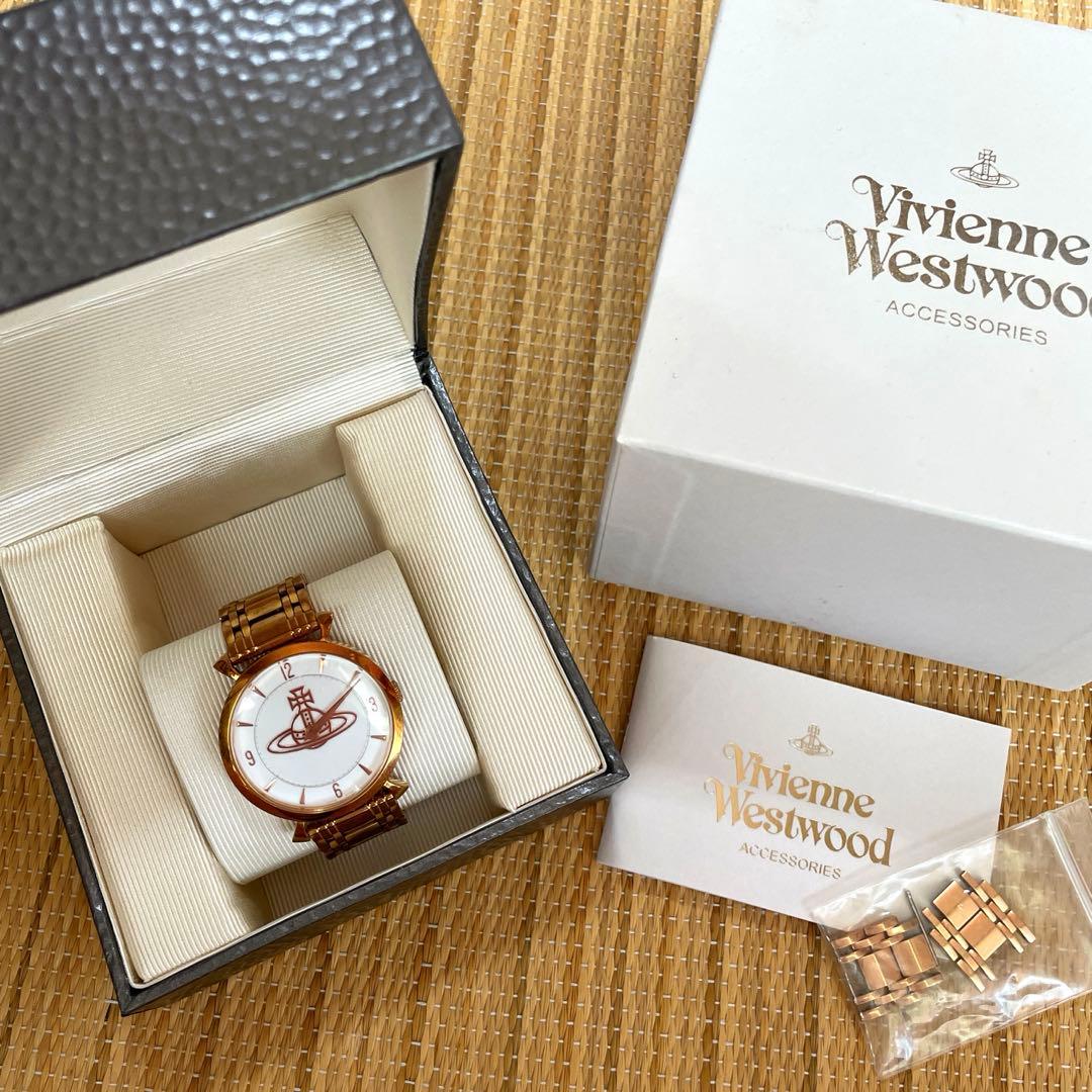 vivienne westwood 時計　ピンクゴールド
