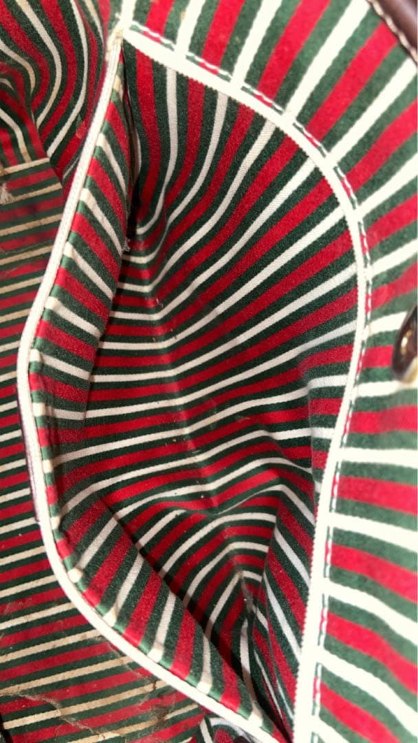 GUCCI トートバッグ GG柄　キャンバス　インターロッキング　シェリー