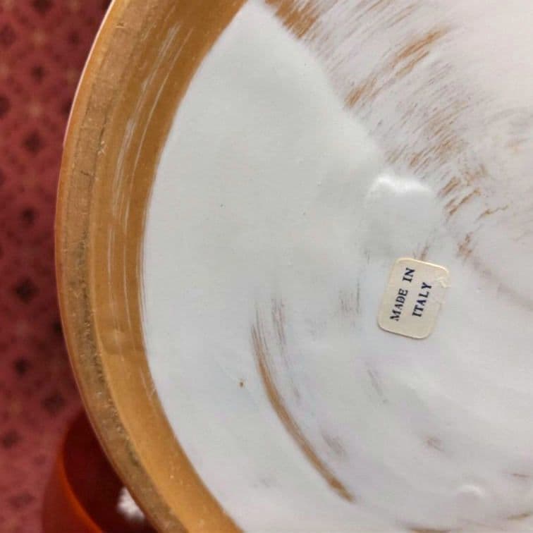 イタリア製　マヨリカ焼き　傘立て　大型花瓶　壺　インテリア　オブジェ　未使用美品