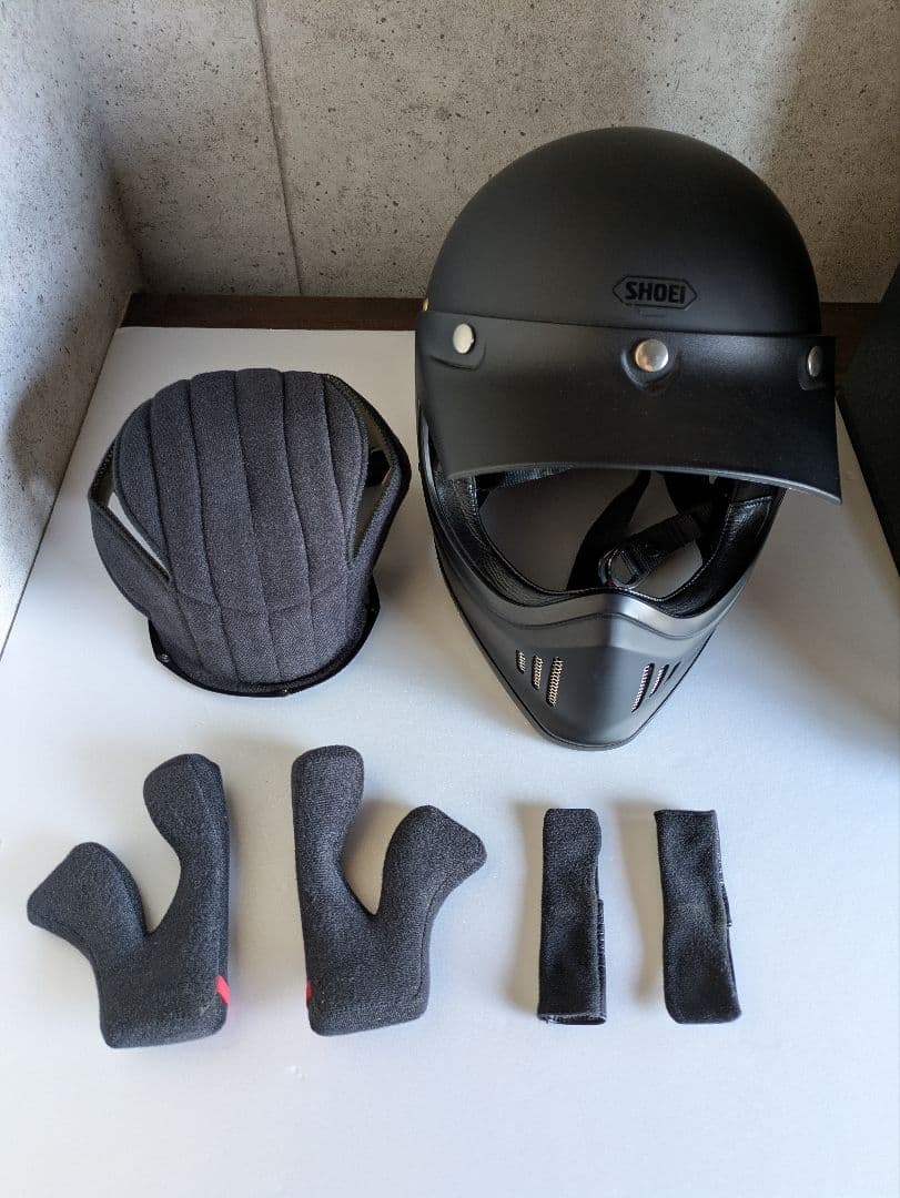 美品★SHOEI EX-ZERO マットブラック 純正バイザー付き