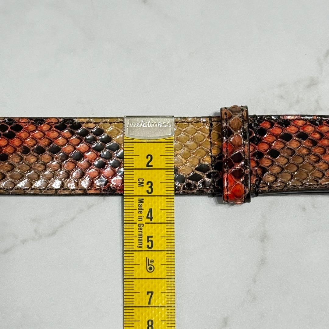 【極美品】 イヴサンローランリヴゴーシュ パイソンレザー フックバックル ベルト