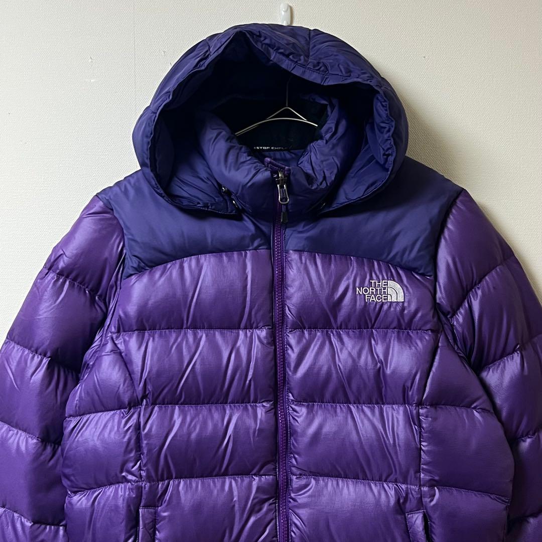 【美品】THE NORTH FACE ダウンジャケット 700フィル XL 紫