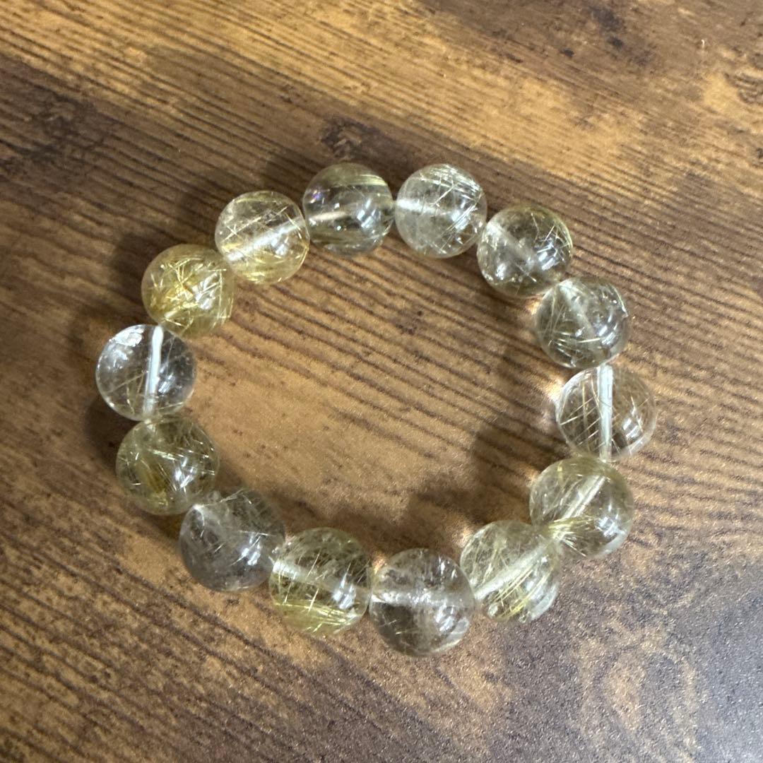 金運 財運 ルチル パワーストーン ブレスレット