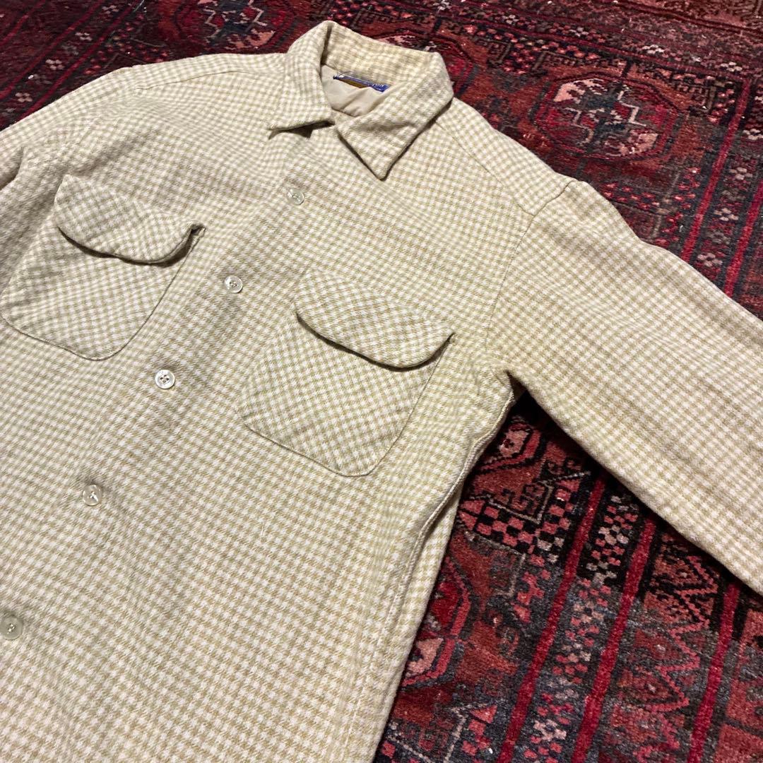好配色 60S 70S USA製 PENDLETON シップボードシャツ M