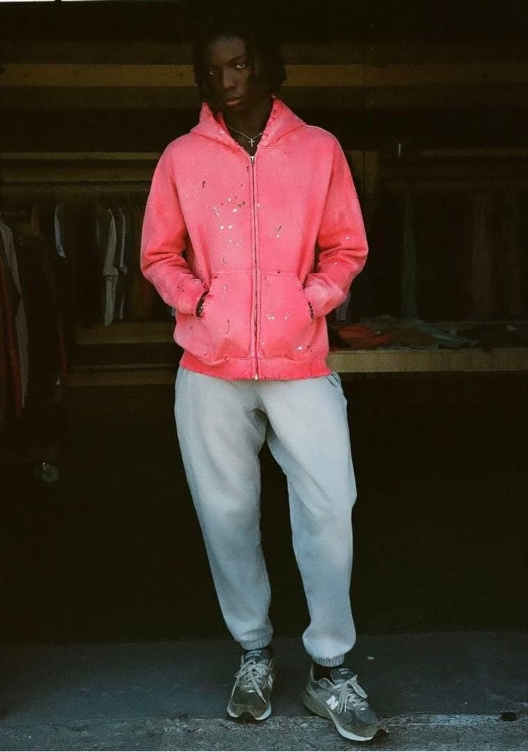 mooji mooji【新品未使用】ヴィンテージスウェットフーディー S