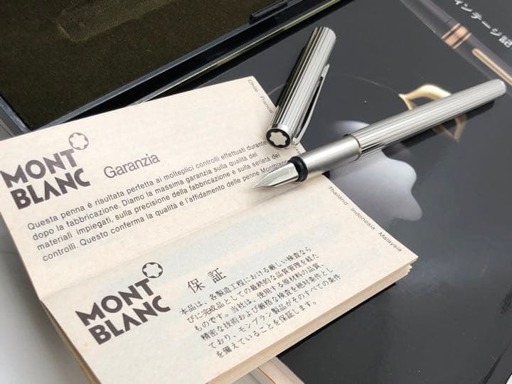 稀な未使用に近い極上の保管品！総プラチナ張りノブレス★No1157★モンブラン製