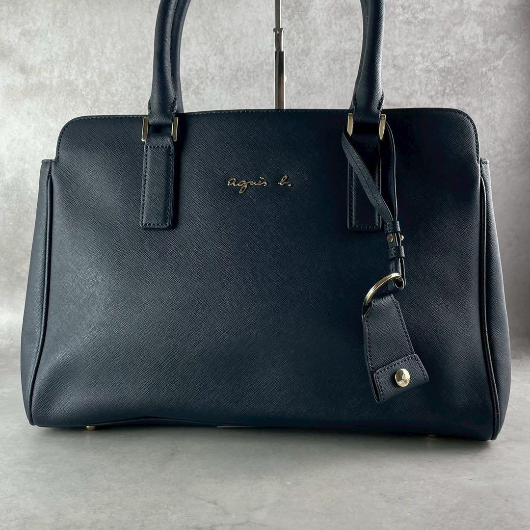 極美品✨A4可　アニエスベー 2way トートバッグ オールレザー 肩掛け