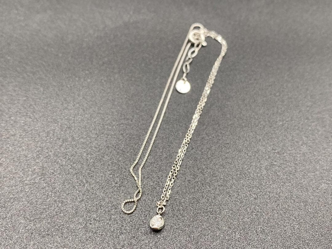 連休大幅値下げ！ヴァンドーム青山 K18WG 二連ダイヤブレスレット