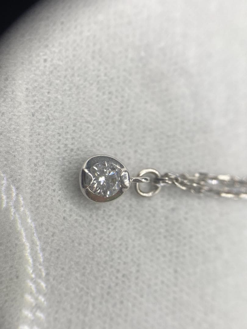 連休大幅値下げ！ヴァンドーム青山 K18WG 二連ダイヤブレスレット