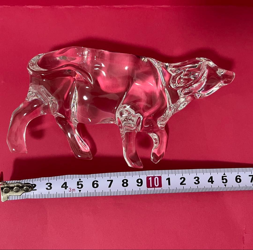 【まとめ買い歓迎】美品 Baccarat バカラ 干支オーナメント 丑 牛 ウシ