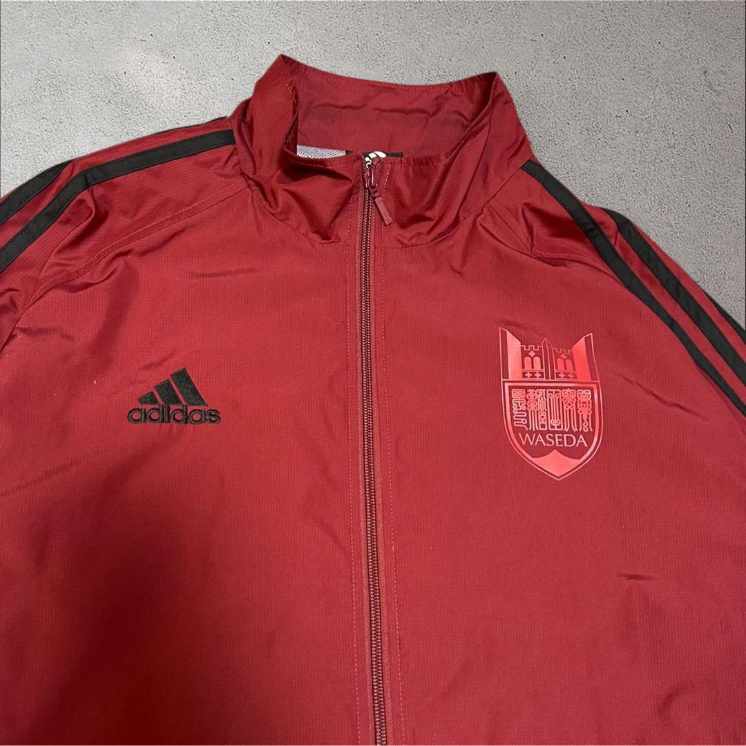 支給品 非売品 早稲田大学 adidas ナイロンジャージ WASEDA