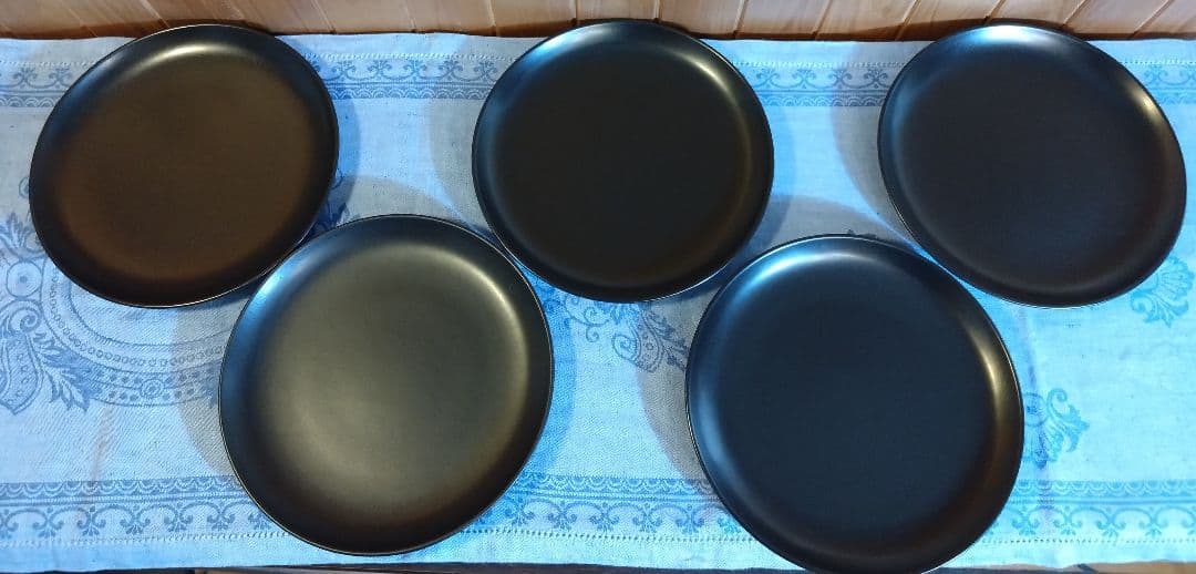 HOGANAS KERAMIK/ホガナス/プレート/26cm/5枚組/ブラック