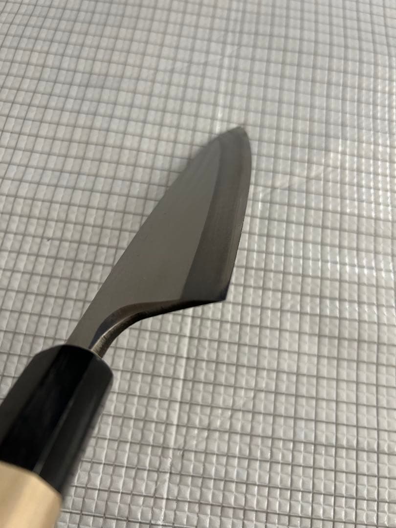 包丁 出刃包丁 銀三 165mm 水牛八角柄 ステンレス ②