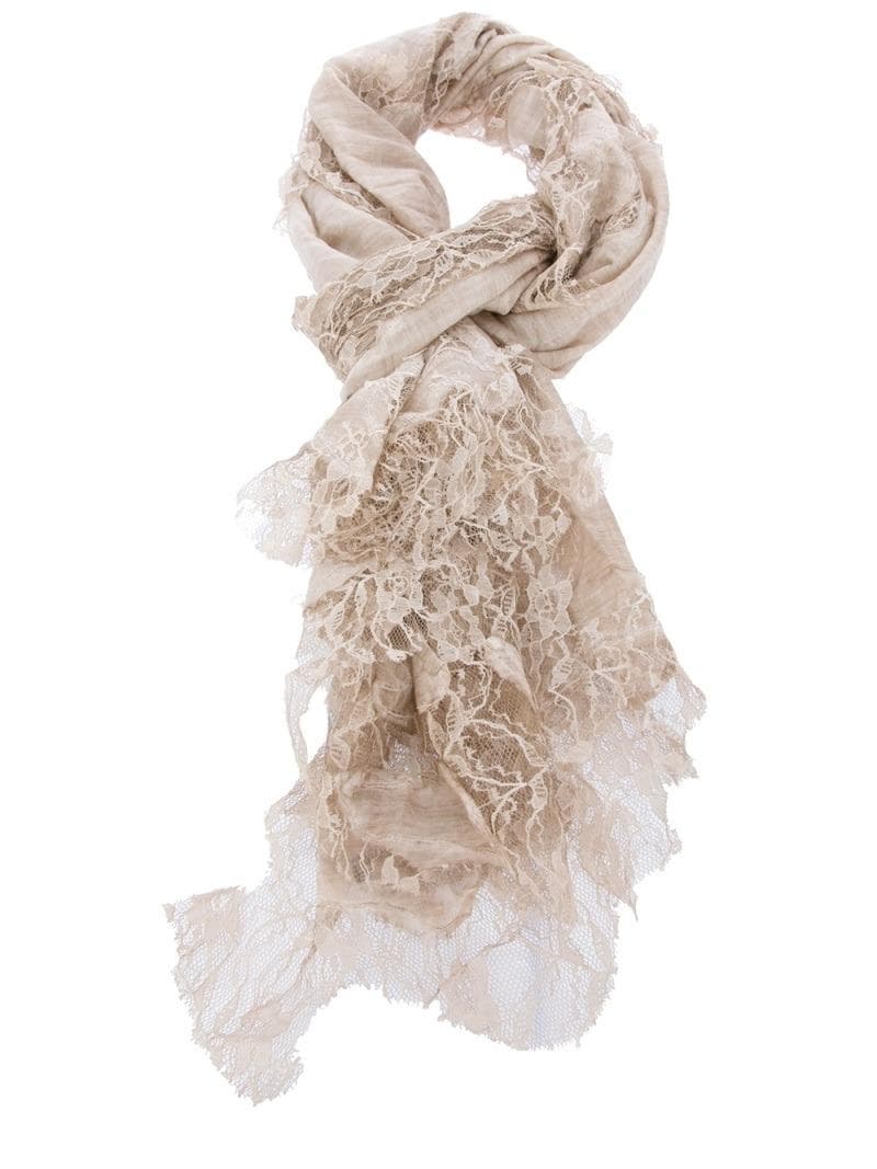 ファリエロ サルティ　Faliero Sarti　ストール　レース　コットン