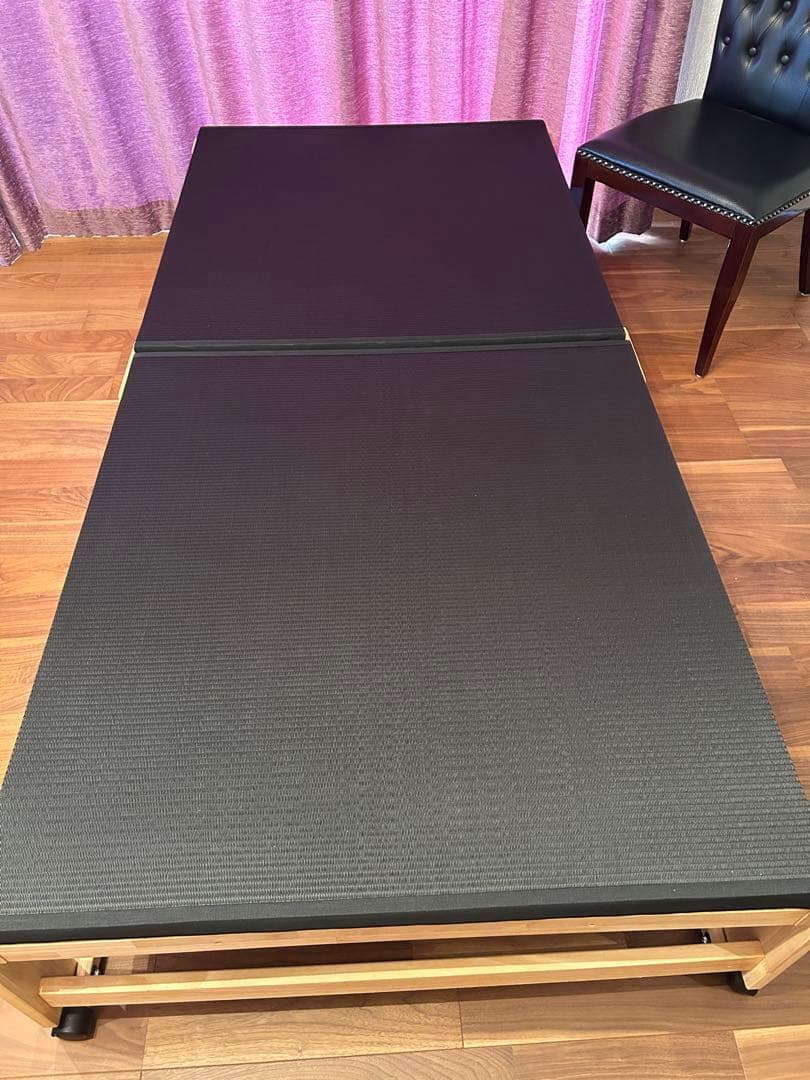 中井木工　折りたたみベッド シングル　ブラック畳