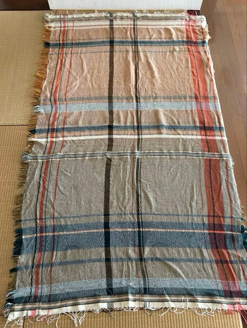 tamaki niime ウール混ショール ジャガード模様BIG