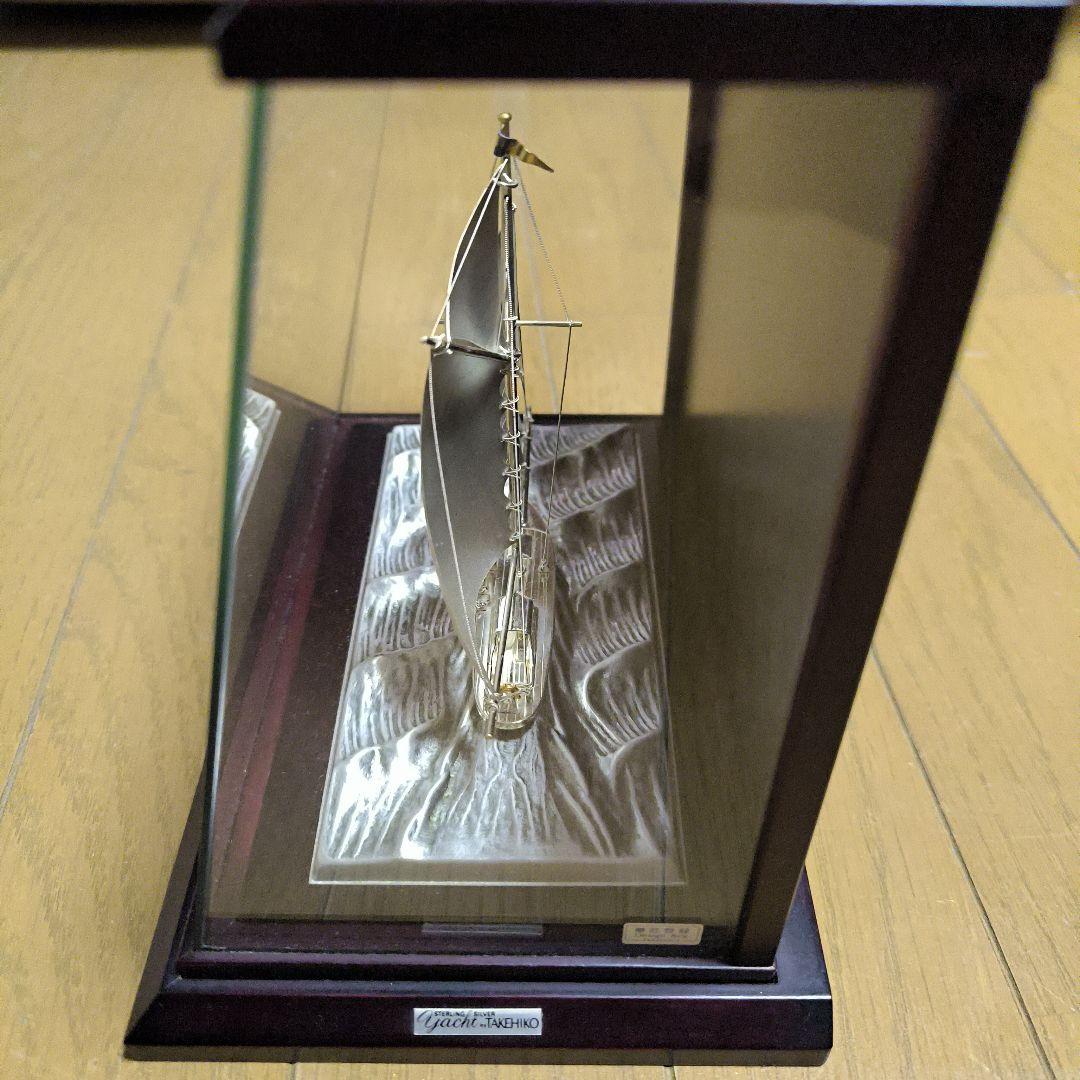 「ヨット　1本マスト」6号の銀製（SILVER 985の刻印）