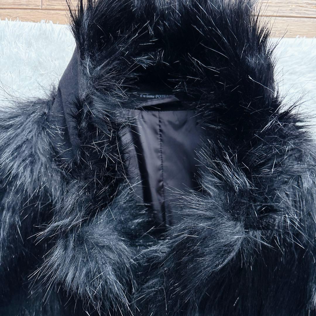 くろせ様リクエスト品】Gackt 着用 POTENZA ファー ロングコート L