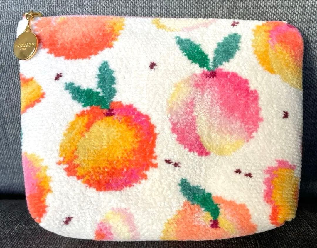 【完売品・入荷予定なし】ラブラリーバイフェイラー　ピーチドット　ポーチ(大)