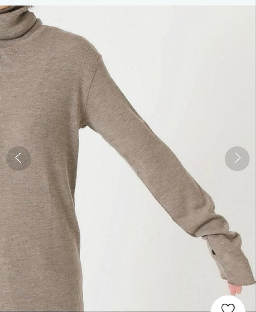 Deuxieme Class jersey タートルネック