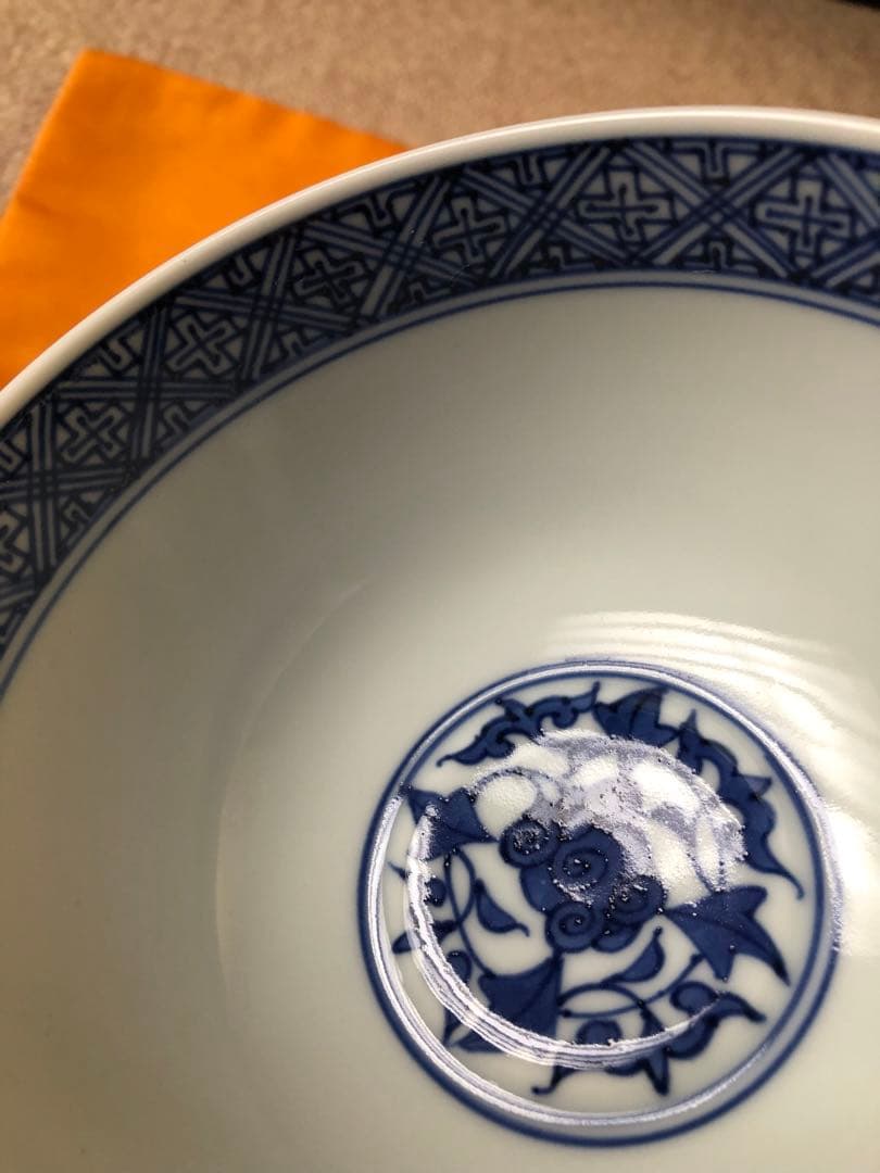 京焼　清水焼　向附 赤地金襴手 鳳凰絵 松谷造　三客