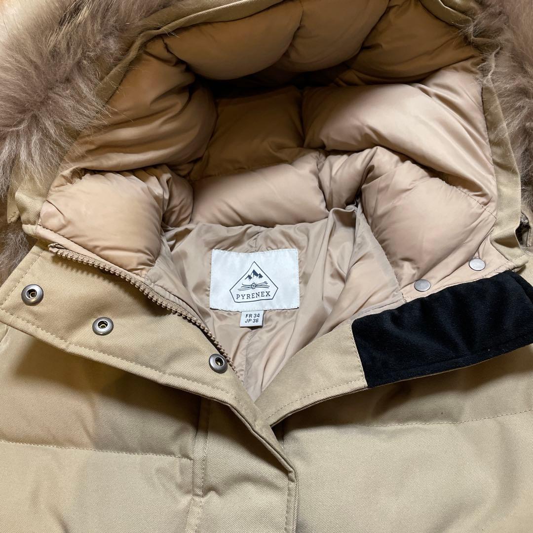 ピレネックス GRENOBLE グルノーブル ファー ダウンコート 36