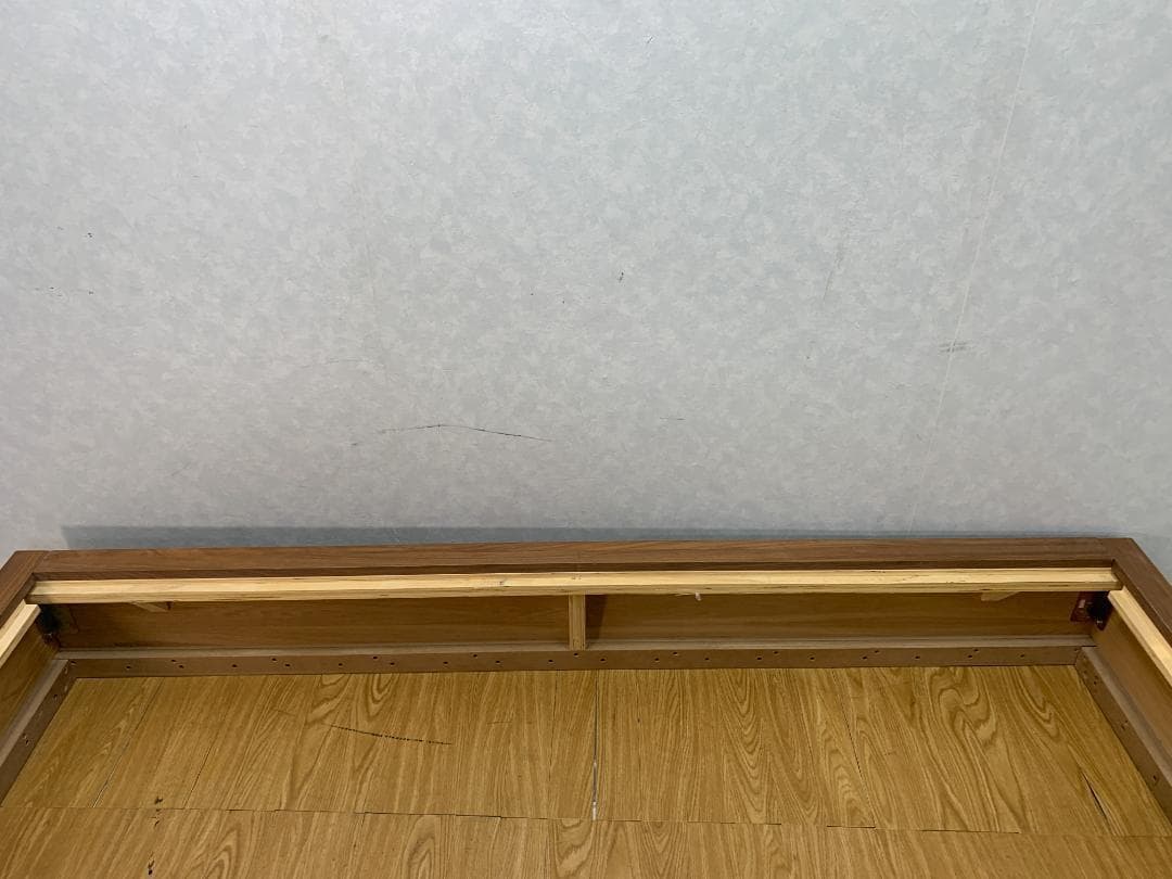 ☆943 無印 ウォールナット ベッドフレーム セミダブル 地域限定組立送料無料