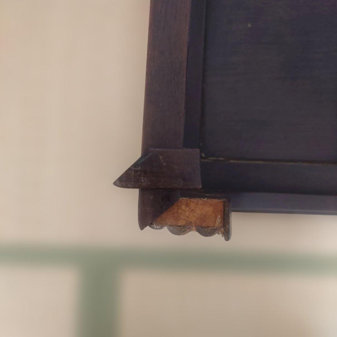 竹を貼った座卓