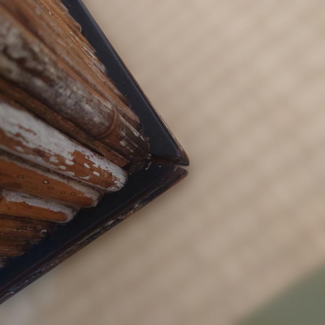 竹を貼った座卓