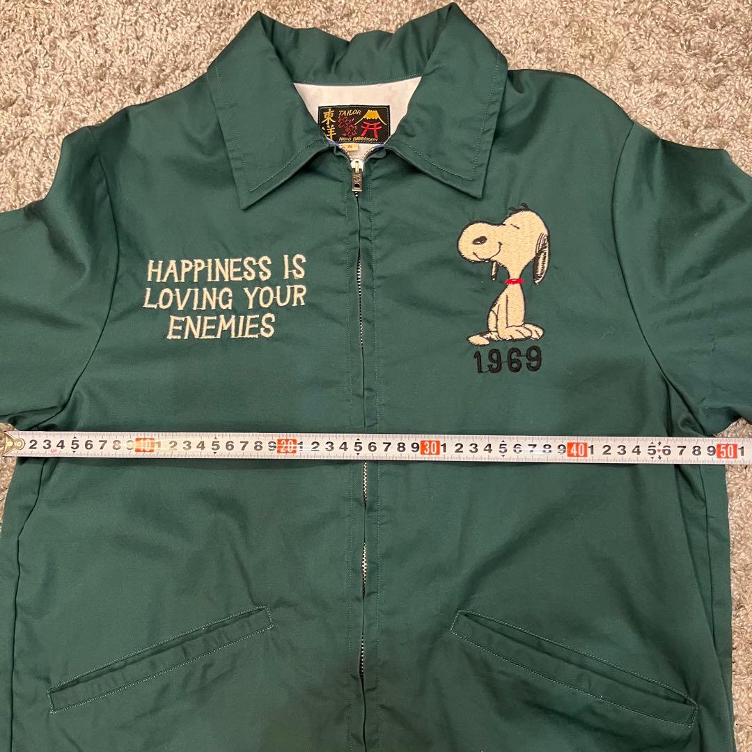 o*i様 テーラー東洋 スヌーピー ベトジャン Sサイズ グリーン 美品
