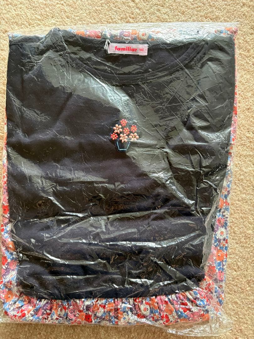 ♡はなママ♡♡familiar 半袖ワンピース 花柄