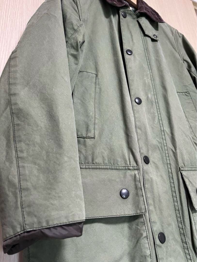 美品 英国製バブアー ボーダー Barbour border SL36 セージ