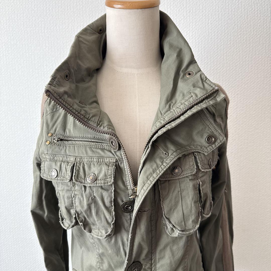 リ*ア様 d.i.a ダイヤ　美品　カーキ　ミリタリージャケット 平成ギャル　ア