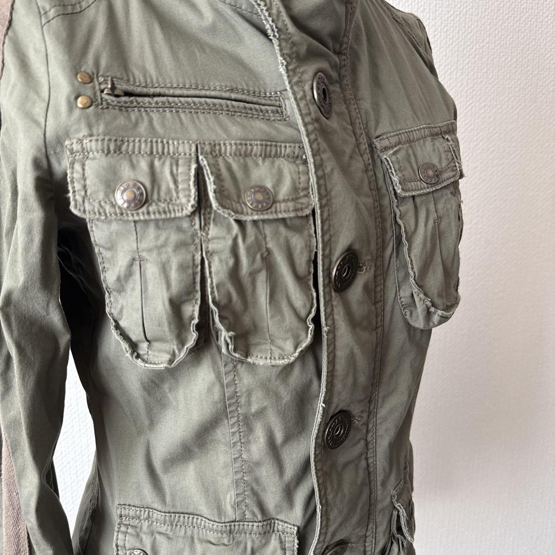 リ*ア様 d.i.a ダイヤ　美品　カーキ　ミリタリージャケット 平成ギャル　ア