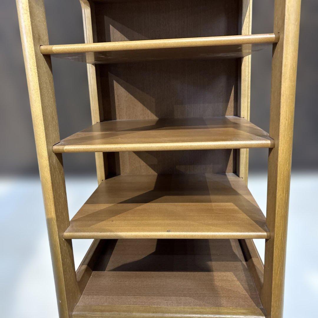 カリモク　天然木　6段スリッパラック